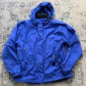 L.L. Bean Women’s‎ Winter Jacket Blue Waterproof Hood Fleece Lined Medium